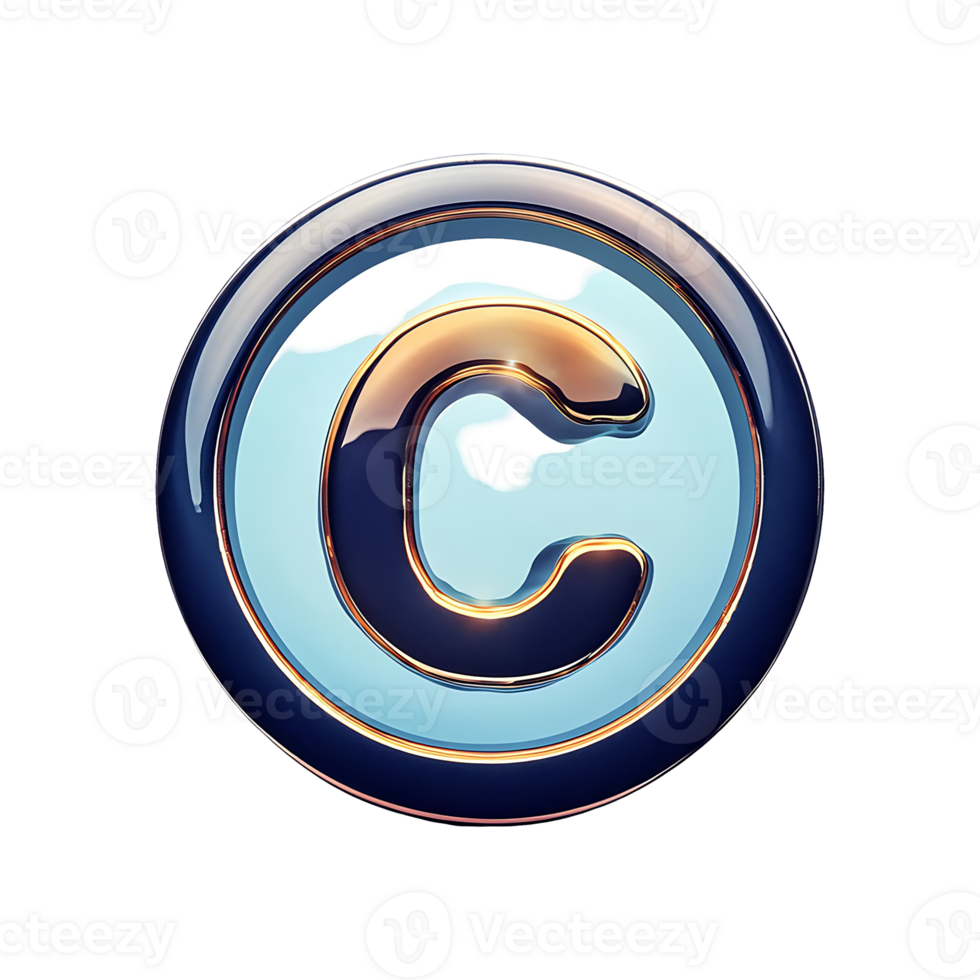 Copyright Symbol Symbol isolated on transparent background png