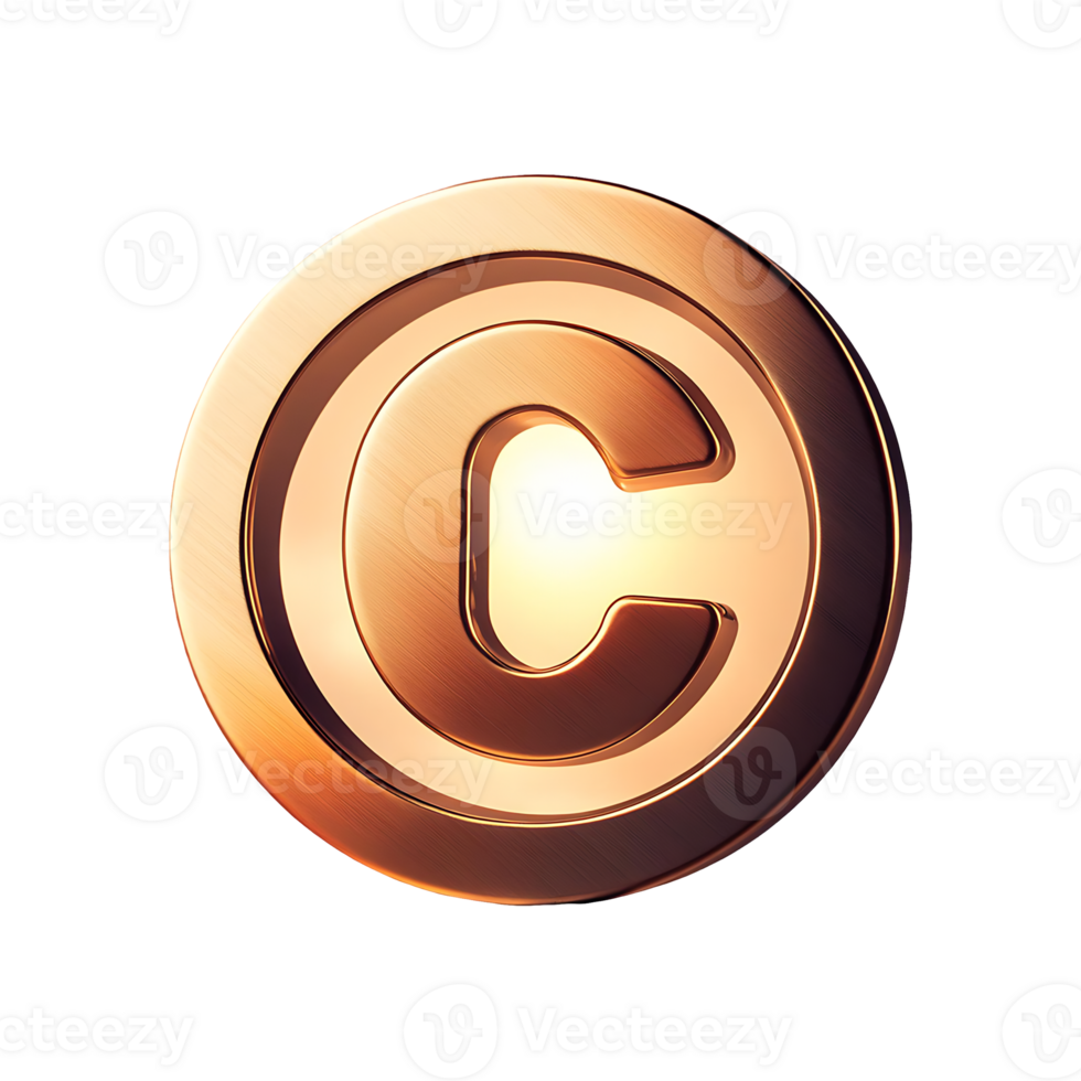 Copyright Symbol Symbol isolated on transparent background png