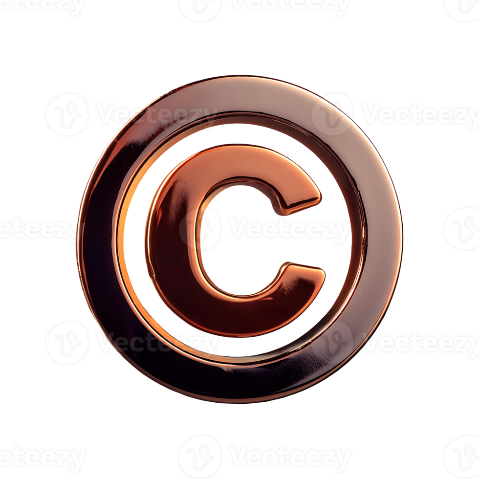 Copyright Symbol Symbol isolated on transparent background png