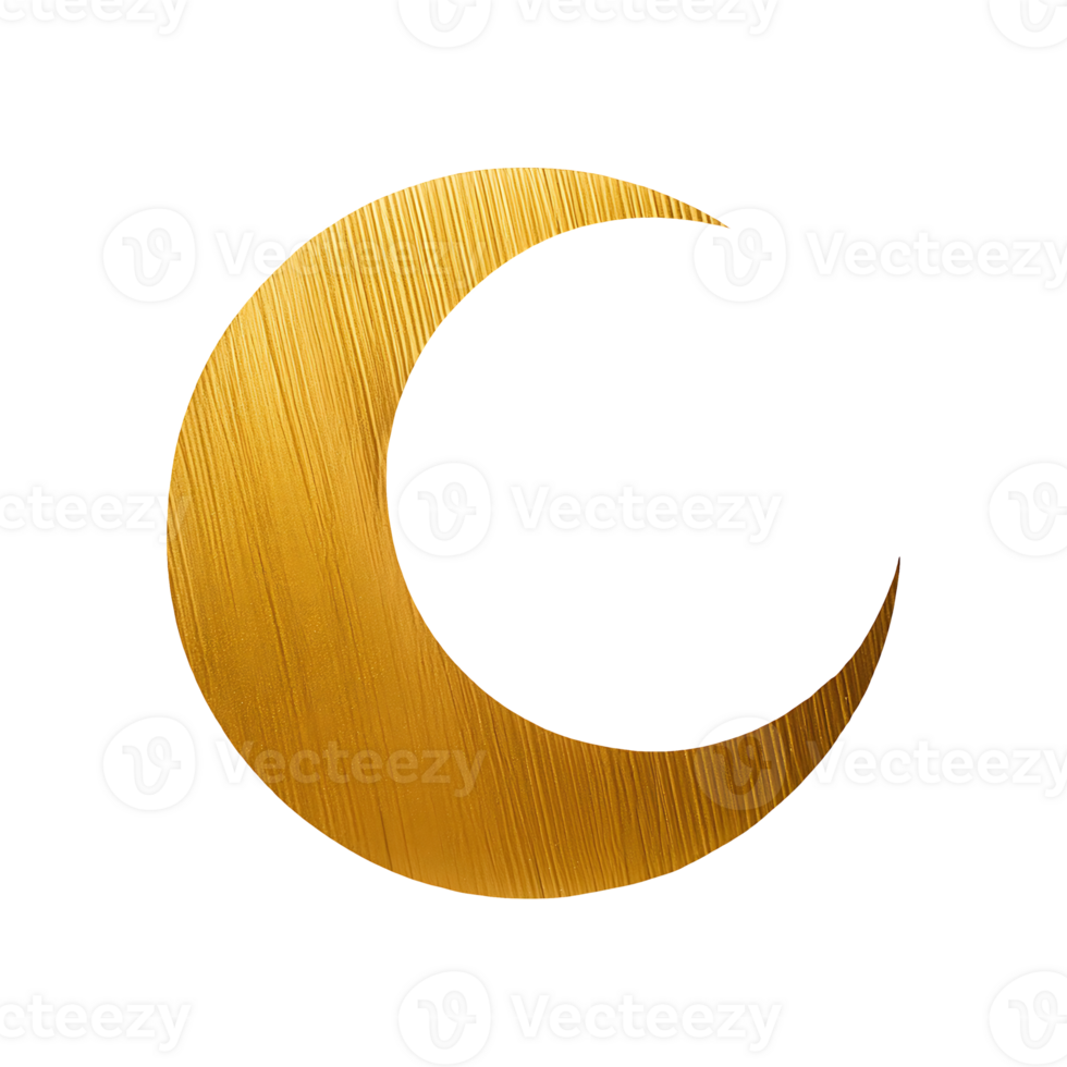 Crescent Moon Icon Symbol isolated on transparent background png