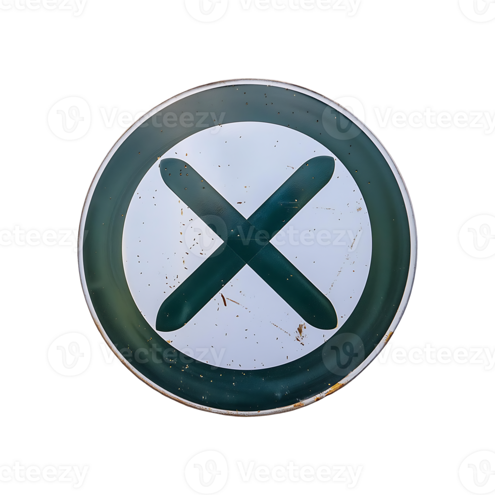 Cross Mark No Icon Symbol isolated on transparent background png