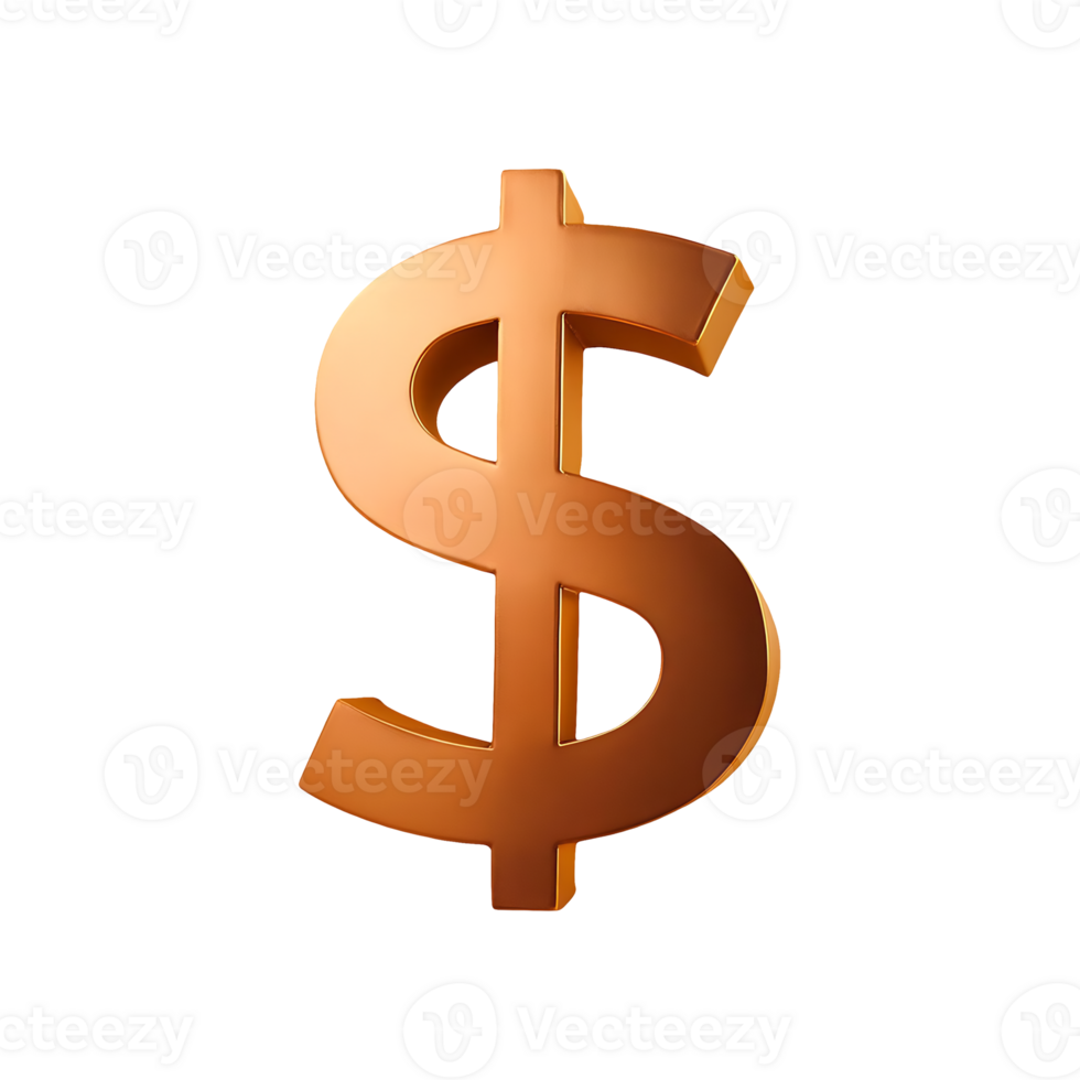 Dollar Currency Icon Symbol isolated on transparent background png