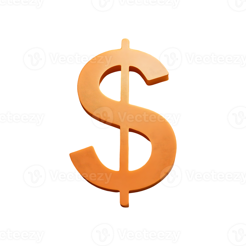 Dollar Currency Icon Symbol isolated on transparent background png