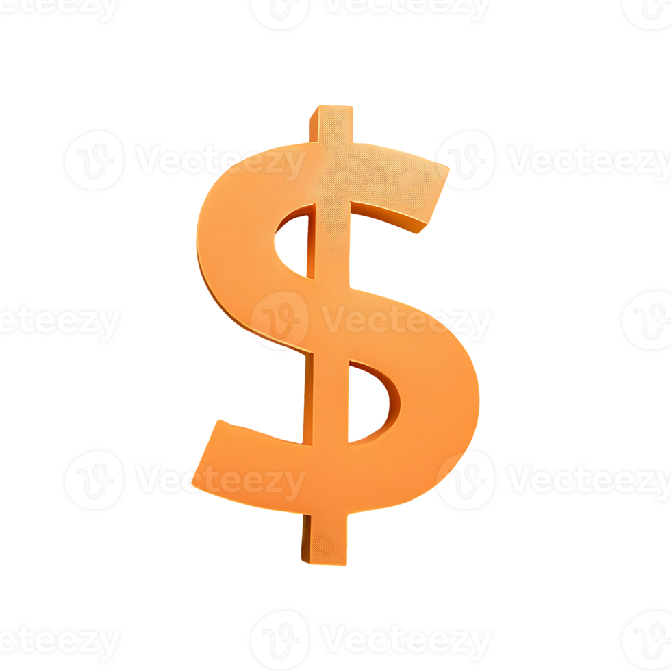 Dollar Currency Icon Symbol isolated on transparent background png