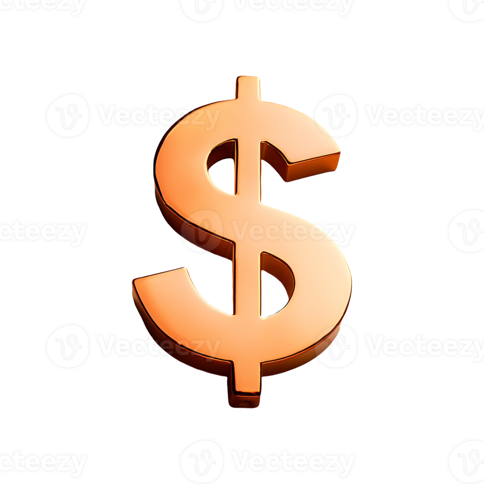 Dollar Currency Icon Symbol isolated on transparent background png