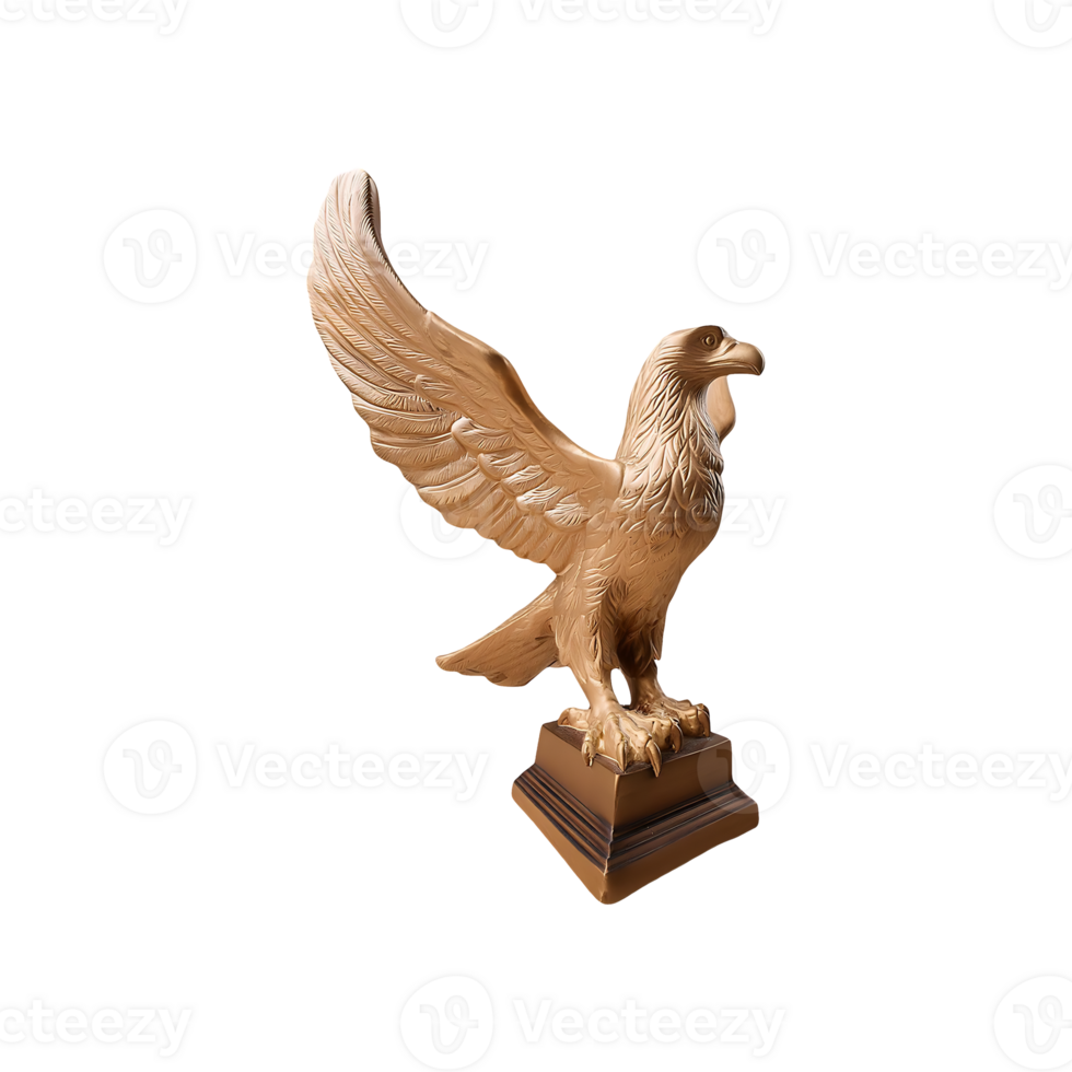 Eagle Sculpture Symbol isolated on transparent background png