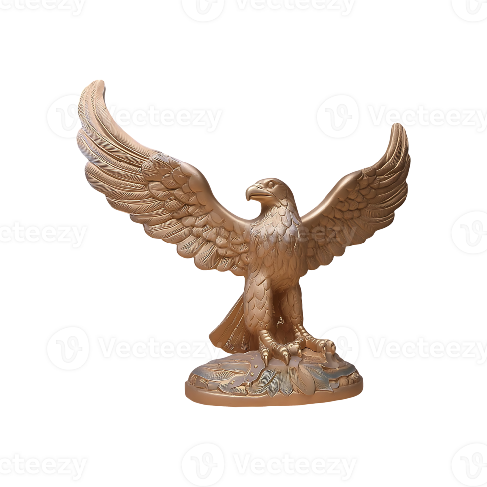 Eagle Sculpture Symbol isolated on transparent background png