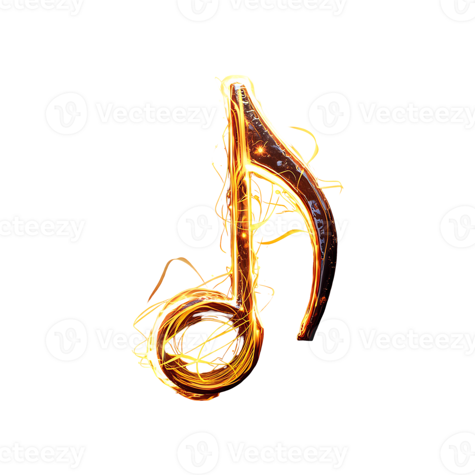 Eighth Note Beamed Symbol isolated on transparent background png