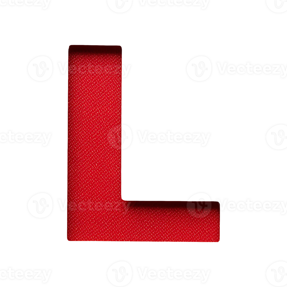 English Letter l Symbol isolated on transparent background png