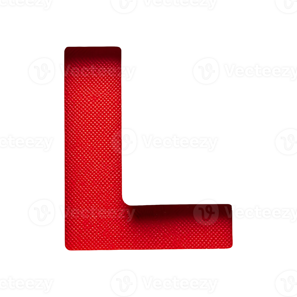 English Letter l Symbol isolated on transparent background png
