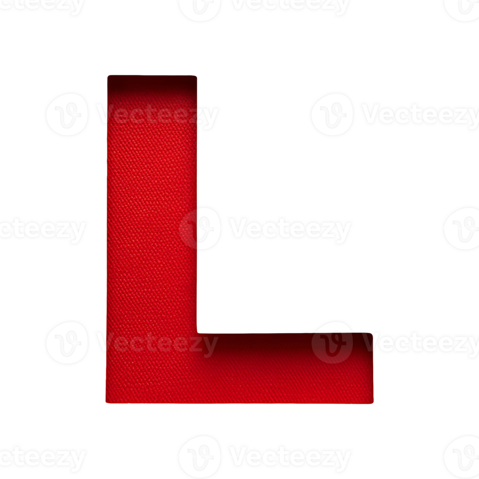 English Letter l Symbol isolated on transparent background png