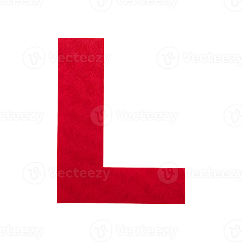 English Letter l Symbol isolated on transparent background png