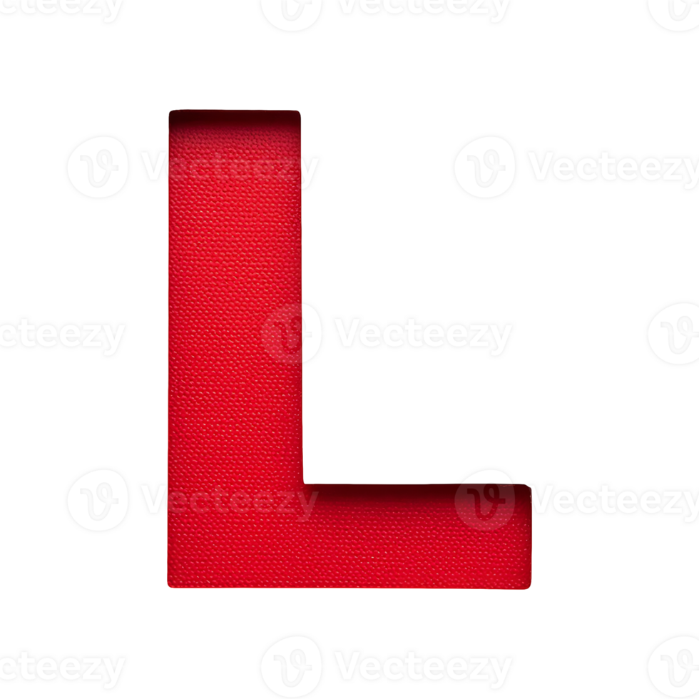 English Letter l Symbol isolated on transparent background png
