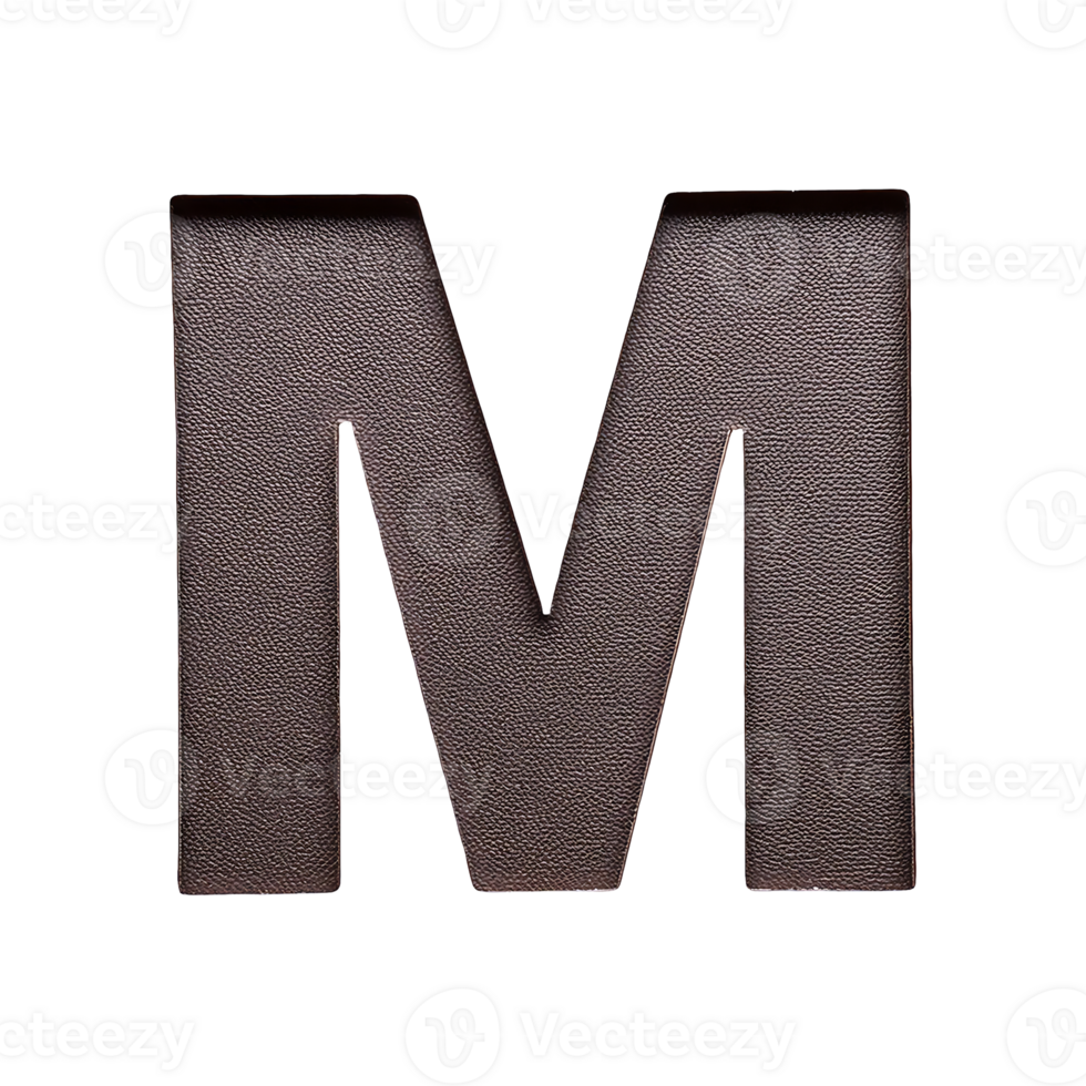 English Letter M Symbol isolated on transparent background png