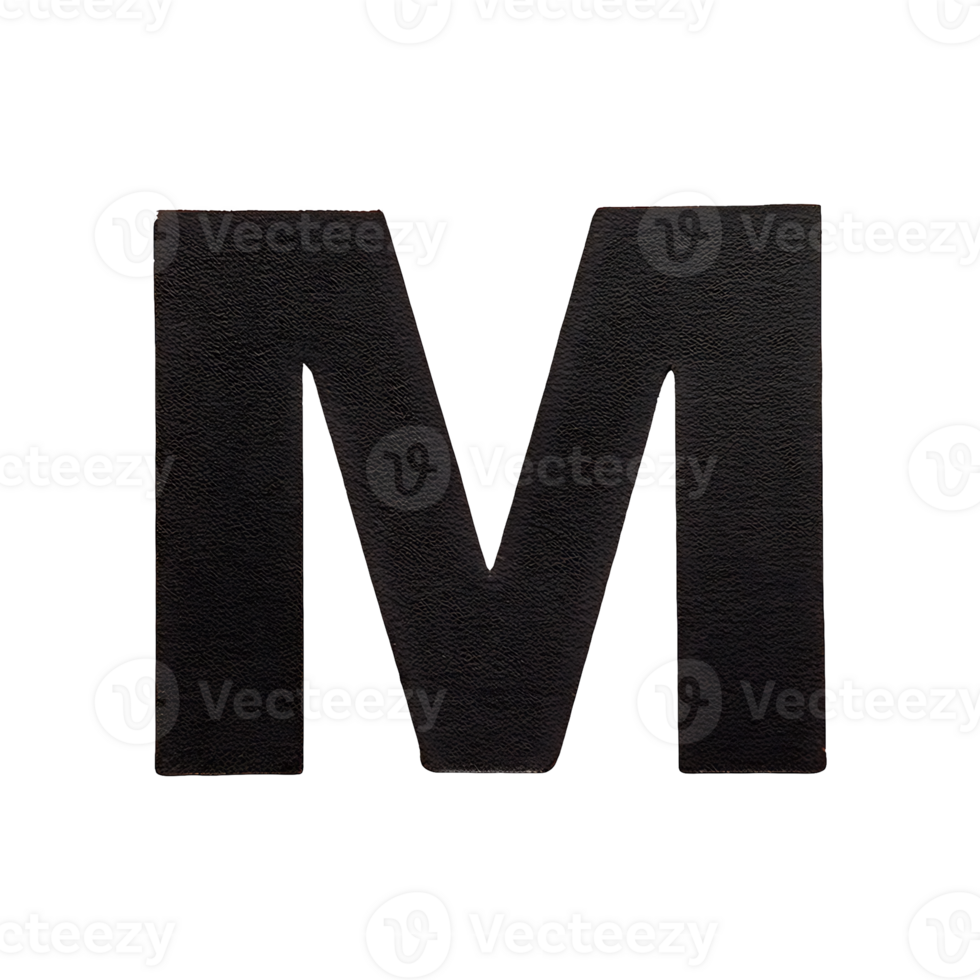 English Letter M Symbol isolated on transparent background png