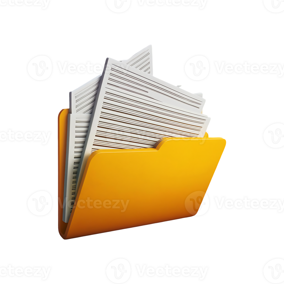 Folder With Filesd Icon Symbol isolated on transparent background png