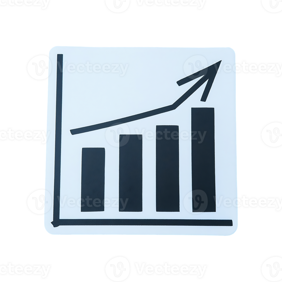Graph Icon Symbol isolated on transparent background png