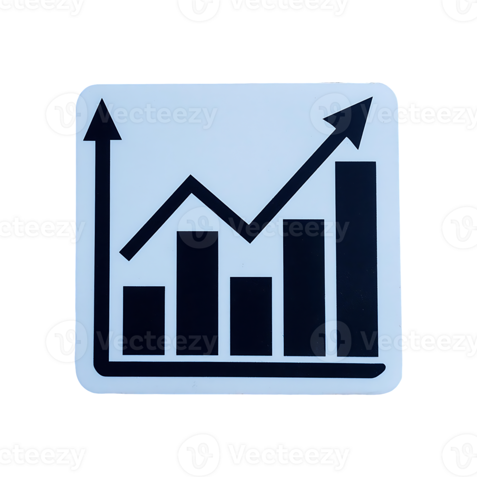 Graph Icon Symbol isolated on transparent background png
