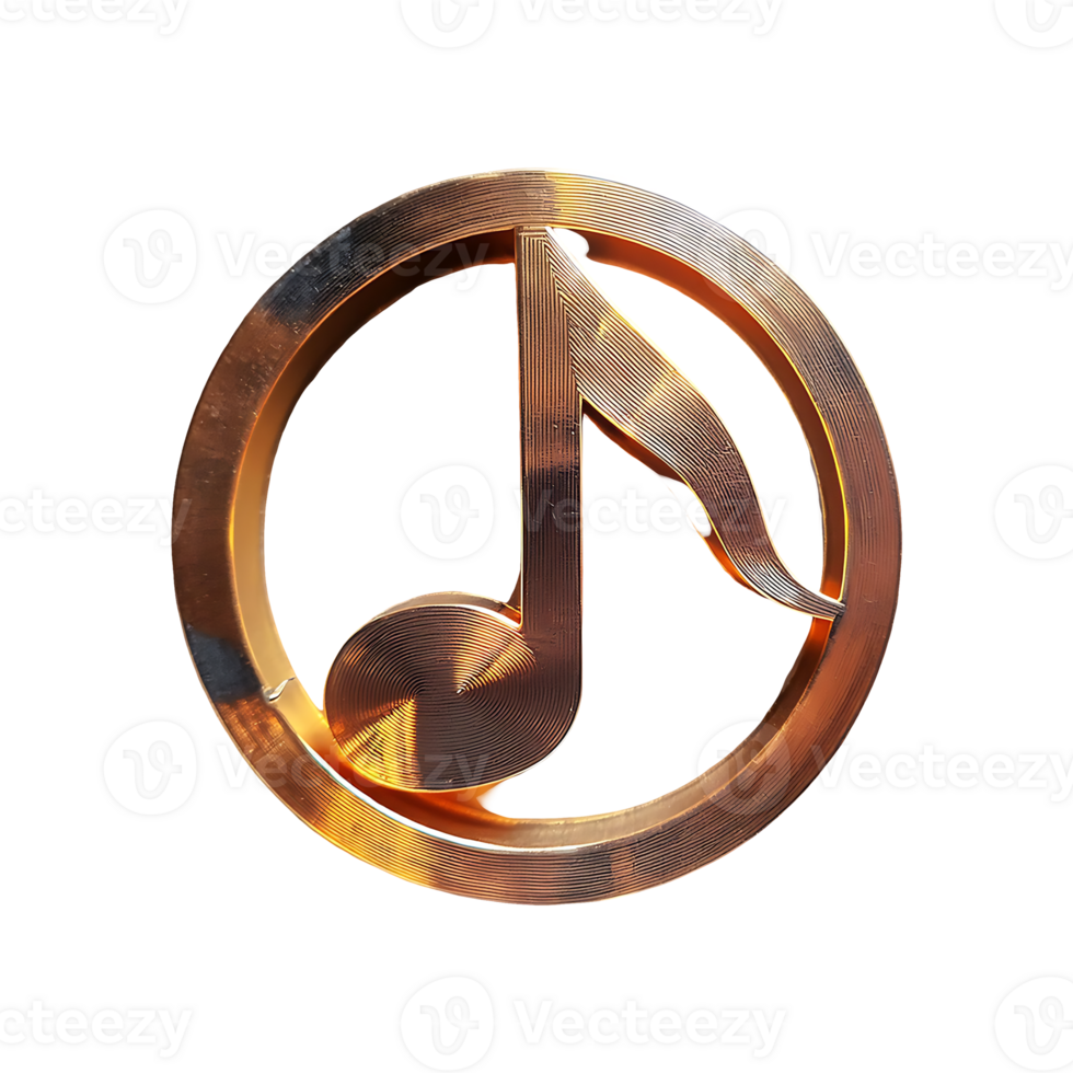 Netural Note Symbol isolated on transparent background png