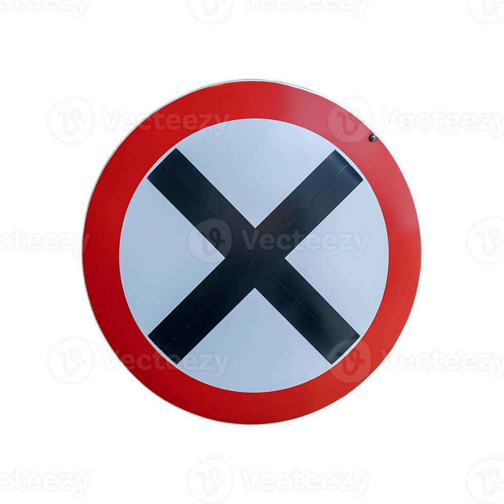 No Cross Mark Icon Symbol isolated on transparent background png