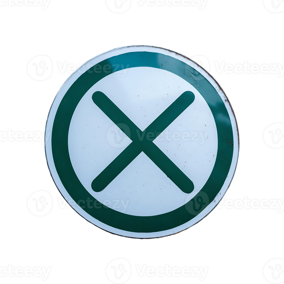 No Cross Mark Icon Symbol isolated on transparent background png
