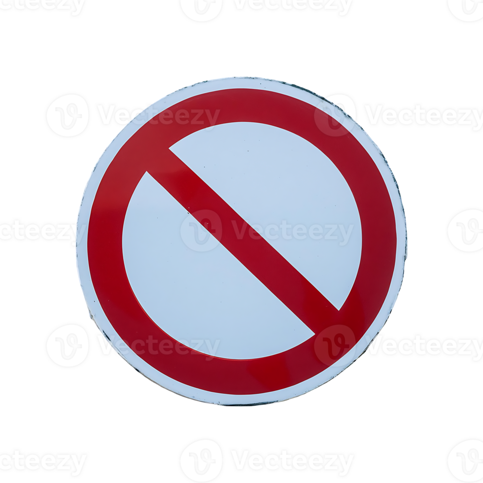 No Icon Symbol isolated on transparent background png