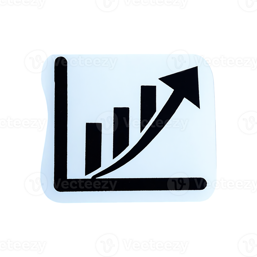 Graph Icon Symbol isolated on transparent background png