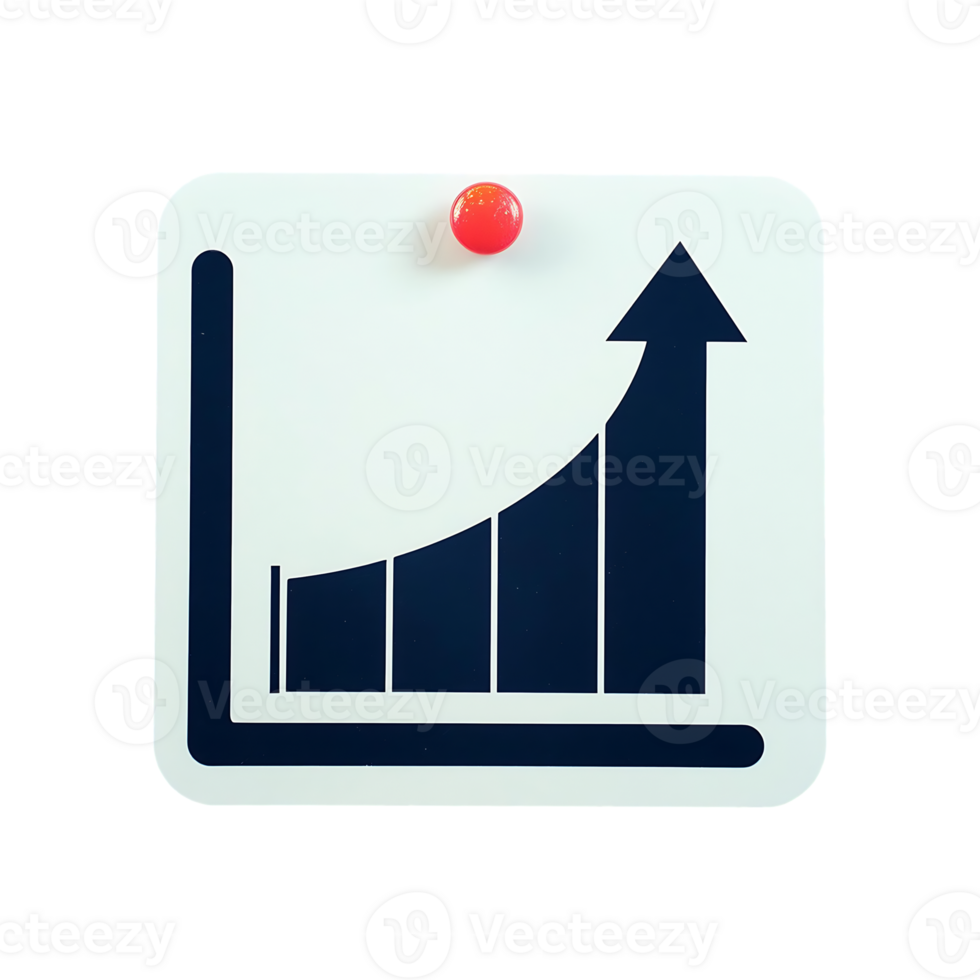 Graph Icon Symbol isolated on transparent background png