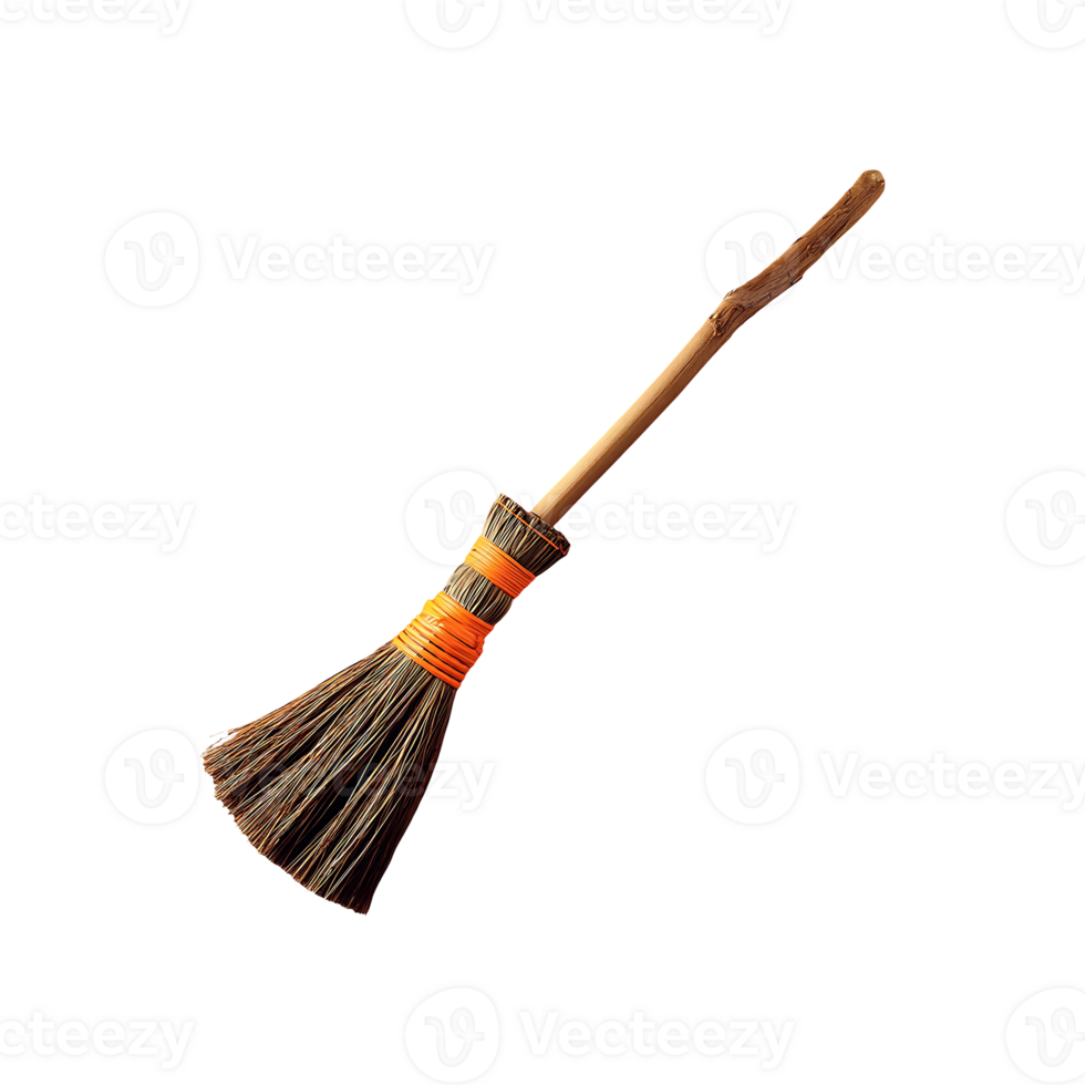 Halloween Festival Broomstick Icon Symbol isolated on transparent background png