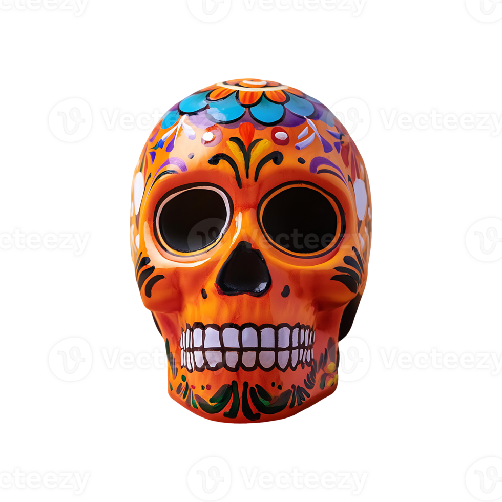 Halloween Festival Skull Design Icon Symbol isolated on transparent background png