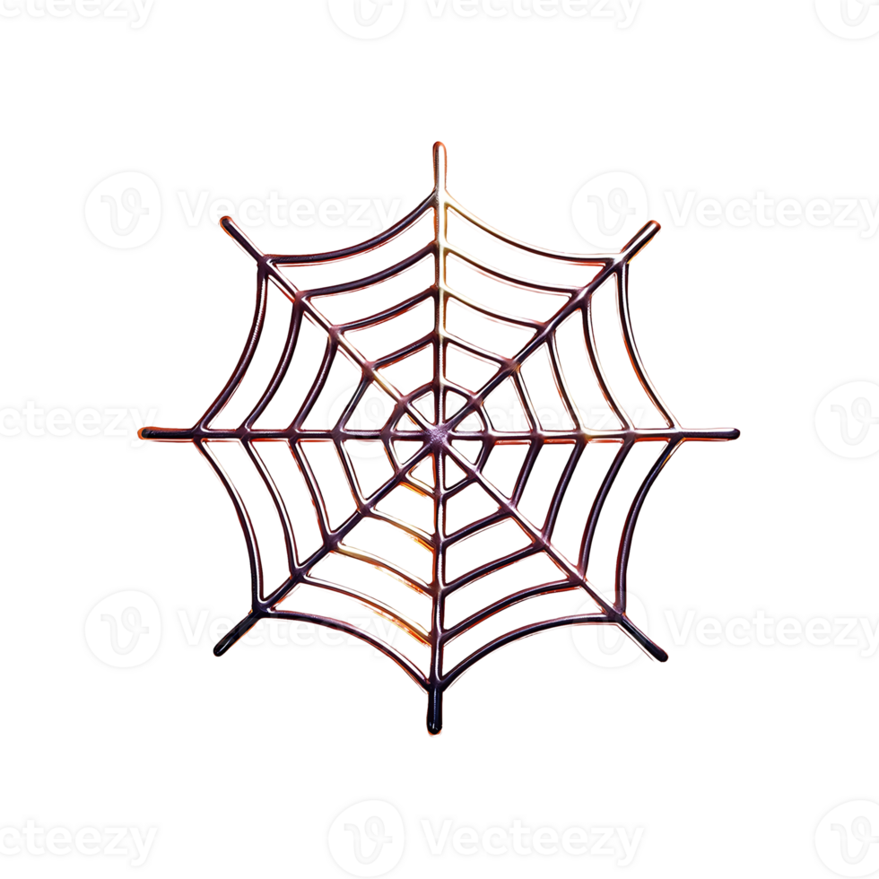 Halloween Horror Festival Spider Web Icon Symbol isolated on transparent background png