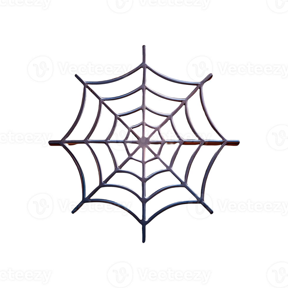 Halloween Horror Festival Spider Web Icon Symbol isolated on transparent background png