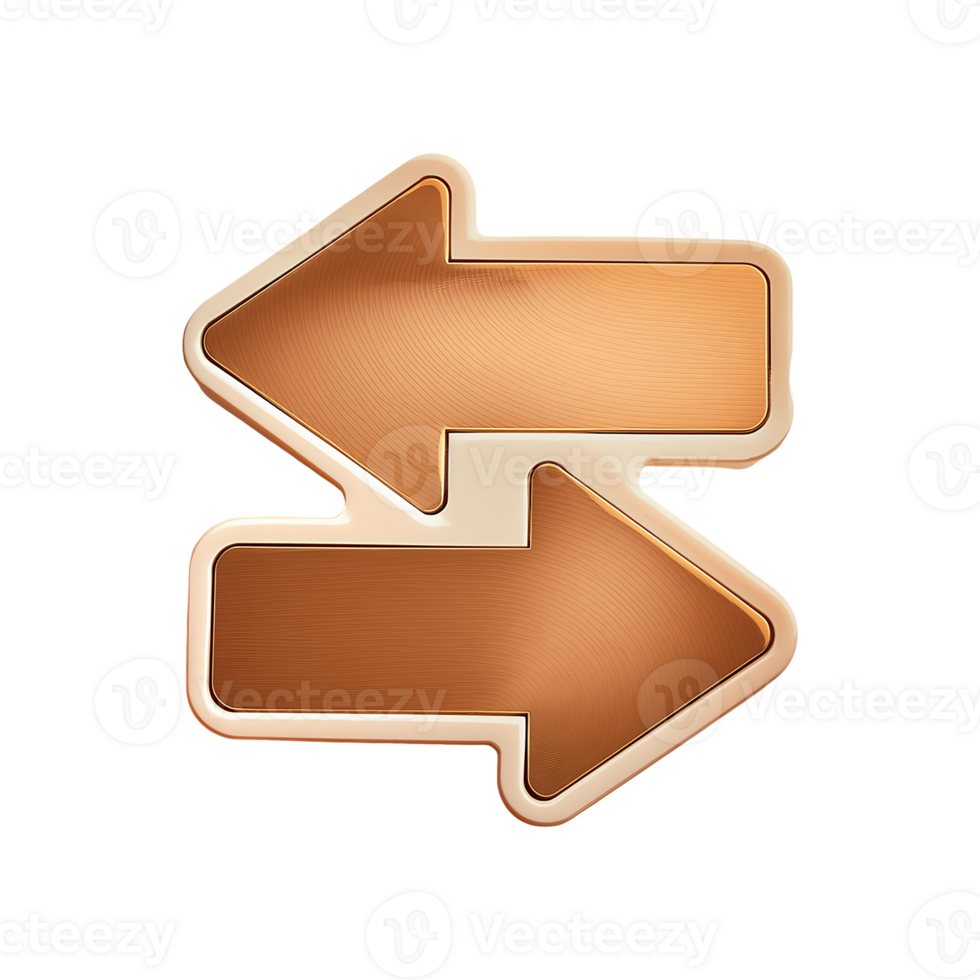 Left Right Directional Arrow Web Icon Symbol isolated on transparent background png