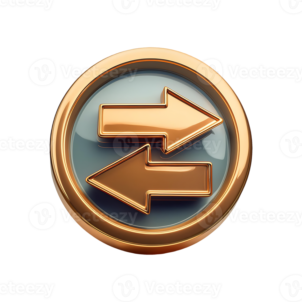 Left Right Directional Arrow Web Icon Symbol isolated on transparent background png