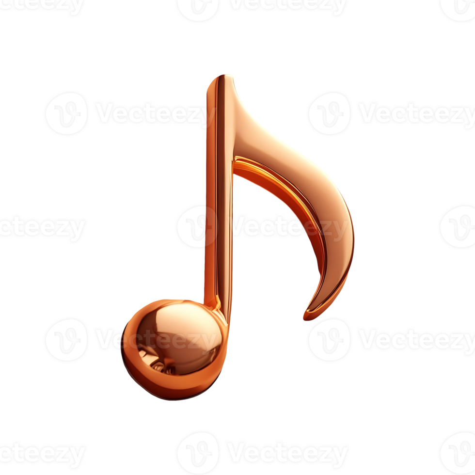 Quarter Note Rest Symbol isolated on transparent background png