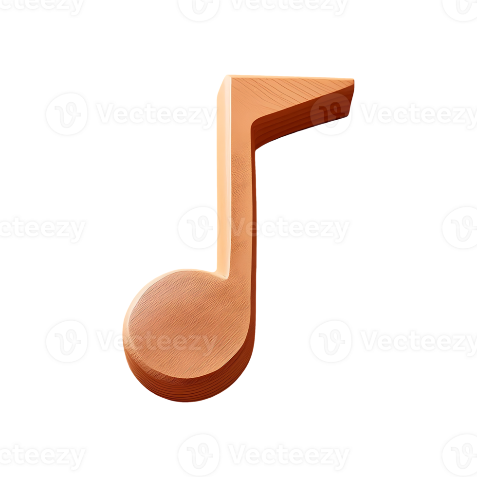 Quarter Note Rest Symbol isolated on transparent background png