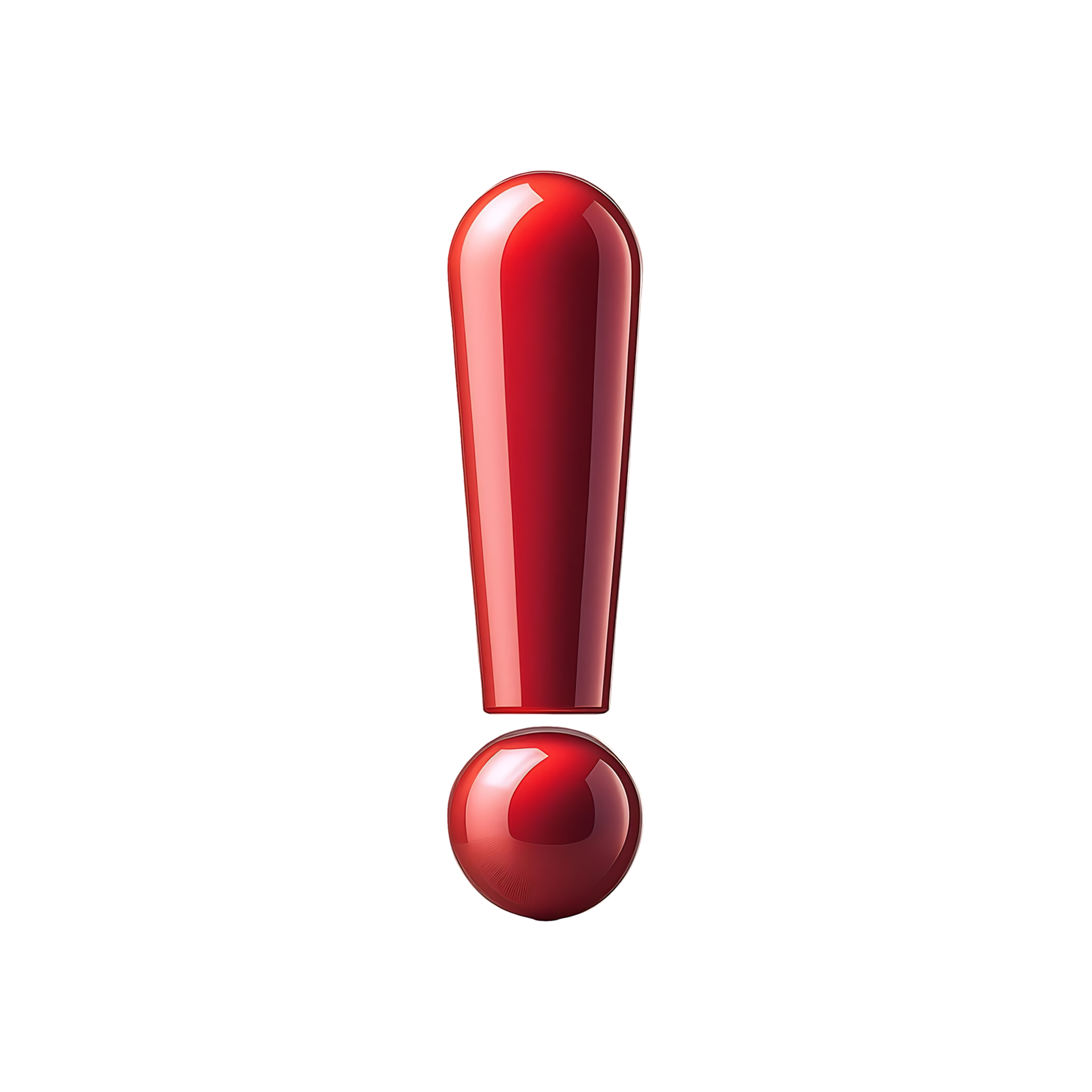 Red Exclamation Mark Symbol isolated on transparent background 46824411 PNG
