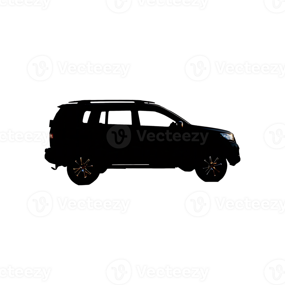 SUV Silhouette Symbol isolated on transparent background png