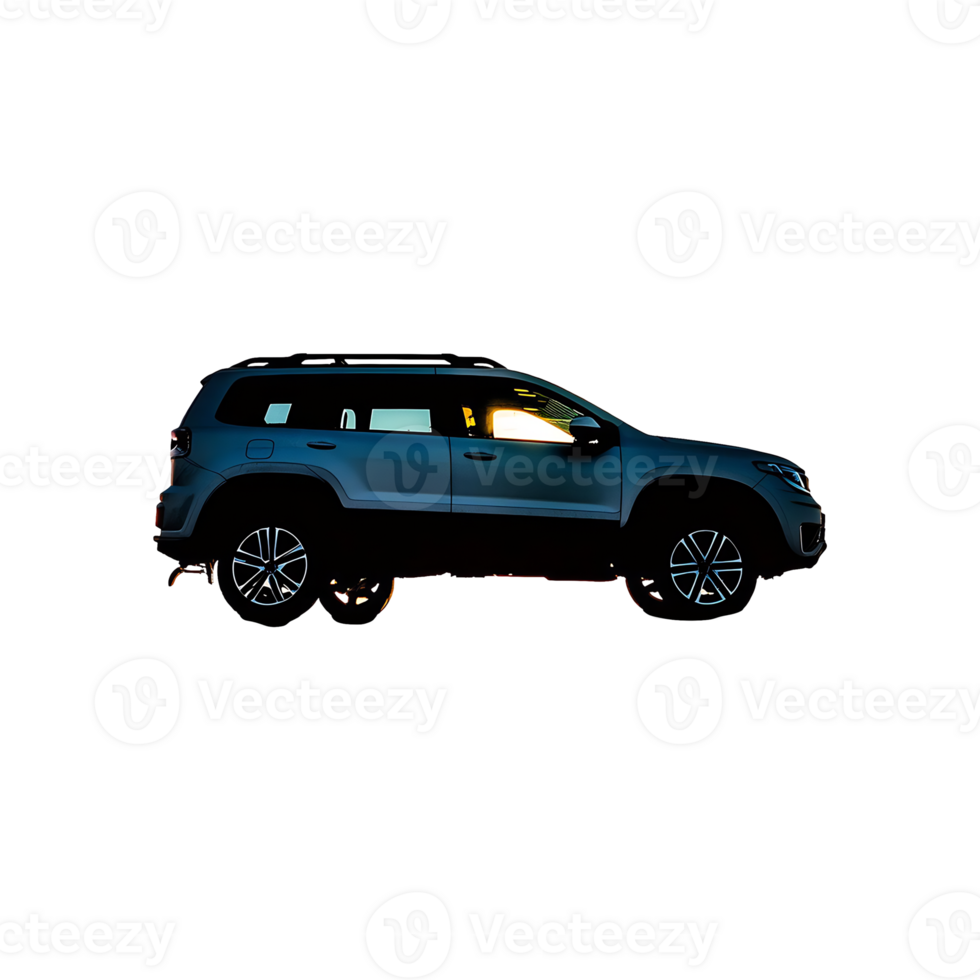 SUV Silhouette Symbol isolated on transparent background png