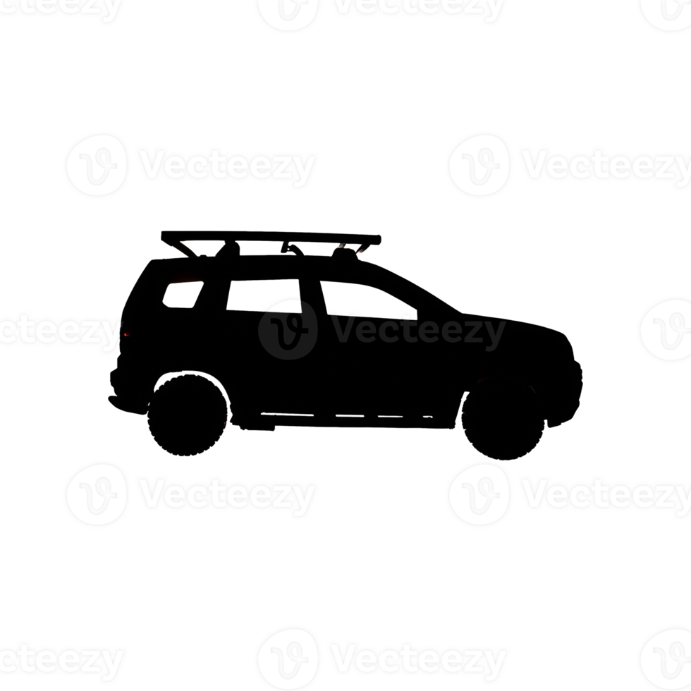 SUV Silhouette Symbol isolated on transparent background png