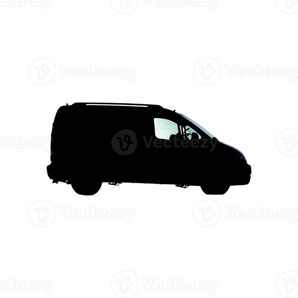 Van Silhouette Symbol isolated on transparent background png