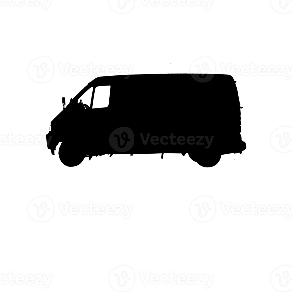 Van Silhouette Symbol isolated on transparent background png