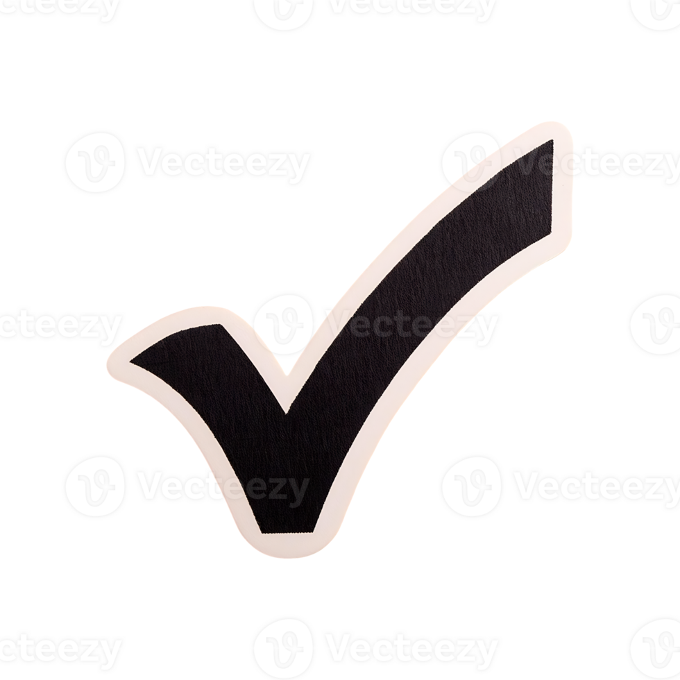 Yes Check Mark Icon Symbol isolated on transparent background png