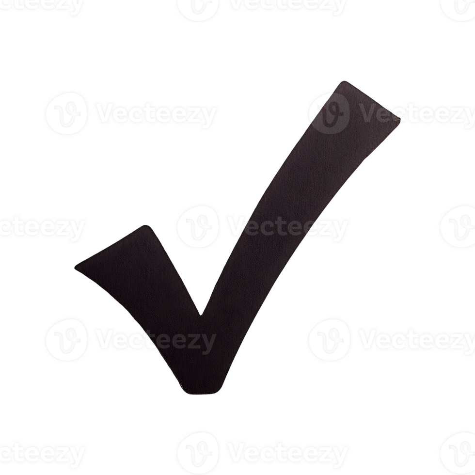 Yes Check Mark Icon Symbol isolated on transparent background png