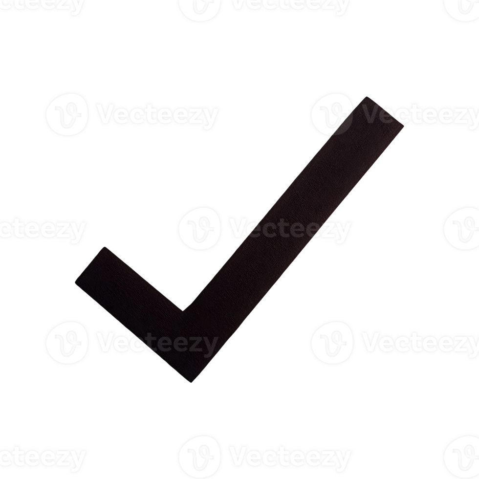 Yes Check Mark Icon Symbol isolated on transparent background png