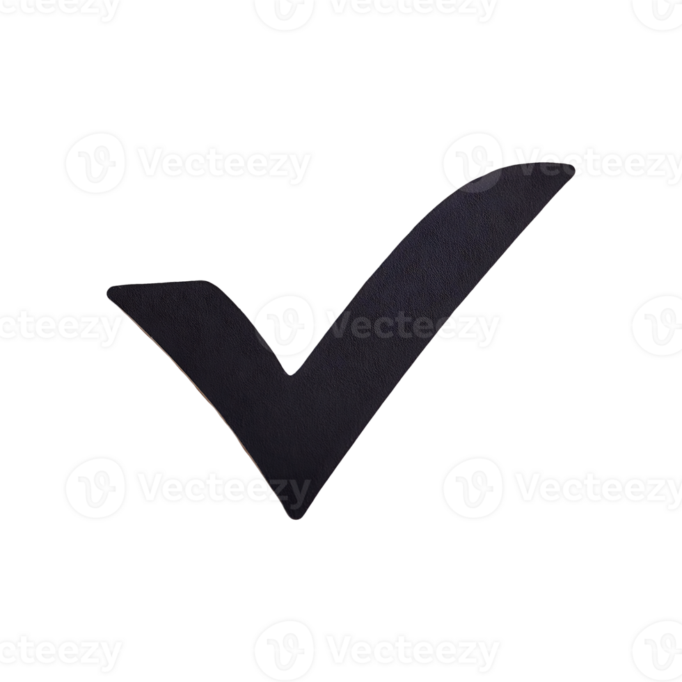 Yes Check Mark Icon Symbol isolated on transparent background png