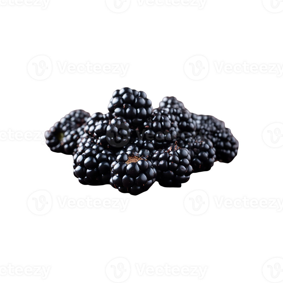 Blackberry isolated on transparent background png