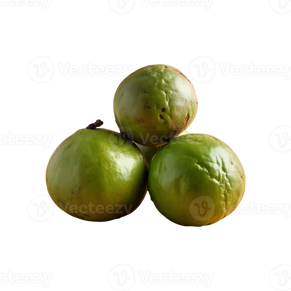 Ambarella fruit isolated on transparent background png
