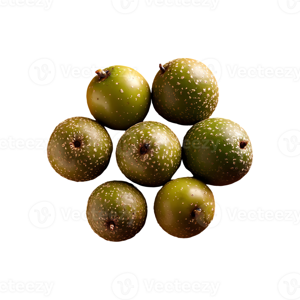 Ambarella fruit isolated on transparent background png