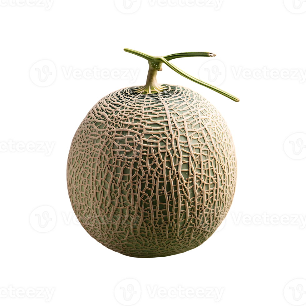 Cantaloupe isolated on transparent background png